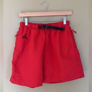 Nike ACG Red Shorts with Black Accents